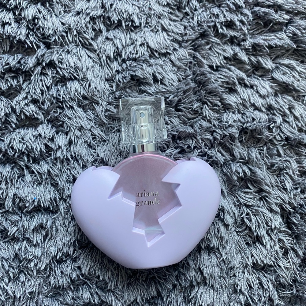 Ariana Grande Heart-Shaped Perfume Bottle - Lavender and Silver